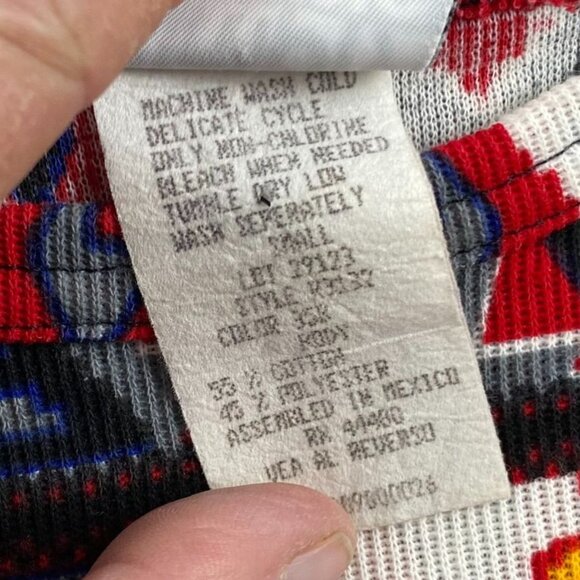 Simply Basic Womans T-Shirt Size Small Colorful Aztec Pattern with Stain Hippie - Picture 5 of 6